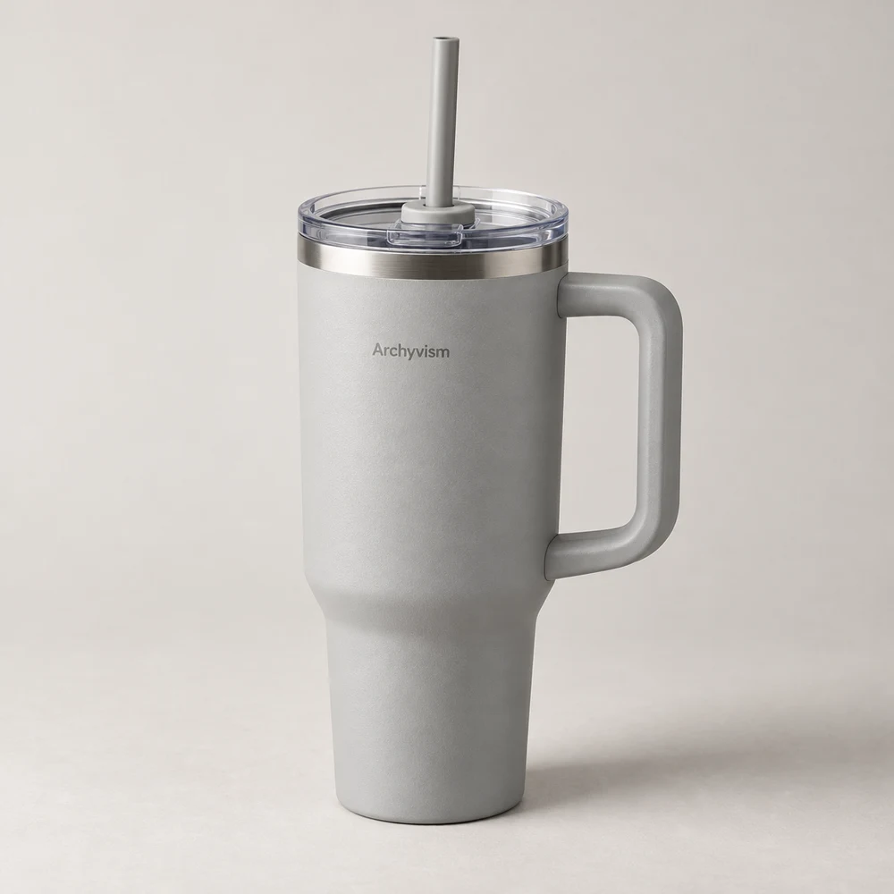 Traverse Tumbler 1000 in Mist Grey, 1 L