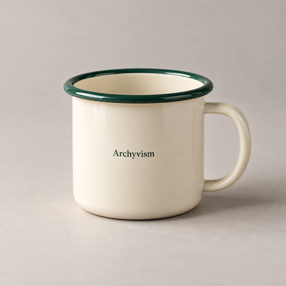 Camp Enamel 360 in Cream / Forest, 360 ml