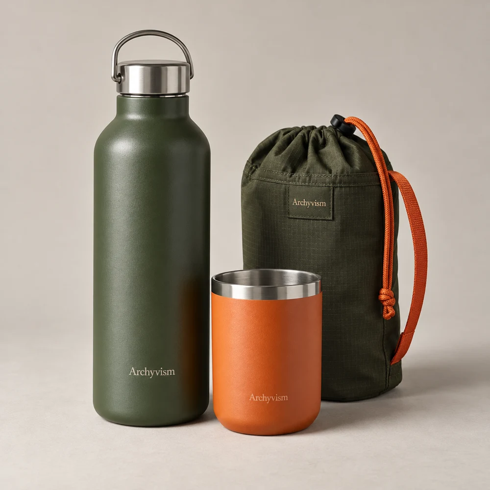 Summit Day Kit in Forest / Orange, 1 L + 400 ml