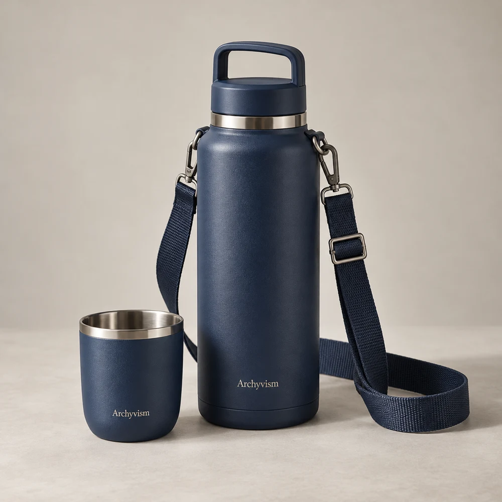 Long Trail Hydration Set in Midnight Blue, 1.5 L + 350 ml