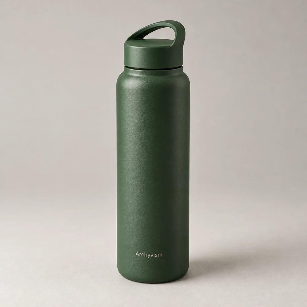 Ridge Bottle 600 in Forest Green, 600 ml